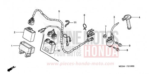 KABELBAUM (CRF450R2,3,4,5,6,7) CRF450R6 de 2006